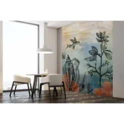 Lé Papiers De Ninon Papiers Peints Papier Peint Panoramique En Papier Bleu 240x270