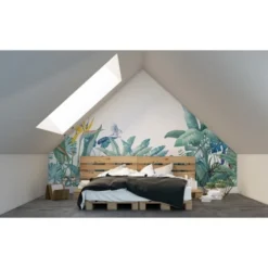 Lé Papiers De Ninon Papiers Peints Papier Peint Panoramique En Papier Bleu Lagon 384x270 -Papiers peints Soldes papier peint panoramique en papier bleu lagon 384x270 3