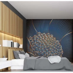 Lé Papiers De Ninon Papiers Peints Papier Peint Panoramique En Papier Bleu Nuit 288x270