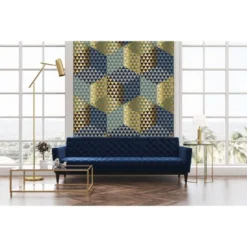 Lé Papiers De Ninon Papiers Peints Papier Peint Panoramique En Papier Jaune Or 288x270