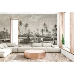 Lé Papiers De Ninon Papiers Peints Papier Peint Panoramique En Papier Marron FoncÃ© 432x300 -Papiers peints Soldes papier peint panoramique en papier marron foncac 432x300 5