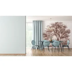 Lé Papiers De Ninon Papiers Peints Papier Peint Panoramique En Papier Marron GlacÃ© 288x270