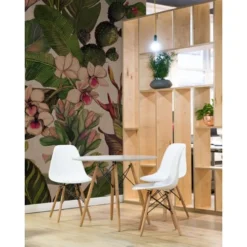 Lé Papiers De Ninon Papiers Peints Papier Peint Panoramique En Papier Vert Foncé 240x270