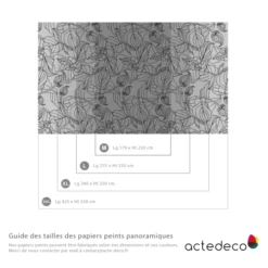 Acte Deco Papiers Peints Papier Peint Panoramique Feuillages - 250x170 -Papiers peints Soldes papier peint panoramique feuillages 250x170 10