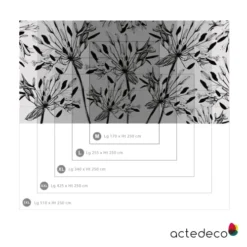 Acte Deco Papiers Peints Papier Peint Panoramique Fleur Graphique - 250x255 -Papiers peints Soldes papier peint panoramique fleur graphique 250x255 11
