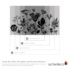 Acte Deco Papiers Peints Papier Peint Panoramique Fleurs Des Champs - 250x170 -Papiers peints Soldes papier peint panoramique fleurs des champs 250x170 4