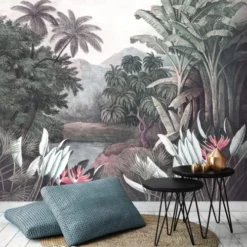 Art For The Home Papiers Peints Papier Peint Panoramique Forêt Tropicale Multicolore 280x300cm 10 Art For The Home Papiers Peints Papier Peint Panoramique Forêt Tropicale Multicolore 280x300cm -Papiers peints Soldes papier peint panoramique foret tropicale multicolore 280x300cm 2