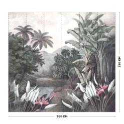 Art For The Home Papiers Peints Papier Peint Panoramique Forêt Tropicale Multicolore 280x300cm 11 Art For The Home Papiers Peints Papier Peint Panoramique Forêt Tropicale Multicolore 280x300cm -Papiers peints Soldes papier peint panoramique foret tropicale multicolore 280x300cm 3