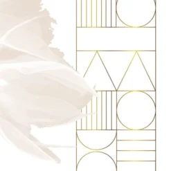 99Déco Papiers Peints Papier Peint Panoramique Graphique Floral 240x270cm Boho Chic -Papiers peints Soldes papier peint panoramique graphique floral 240x270cm boho chic 3