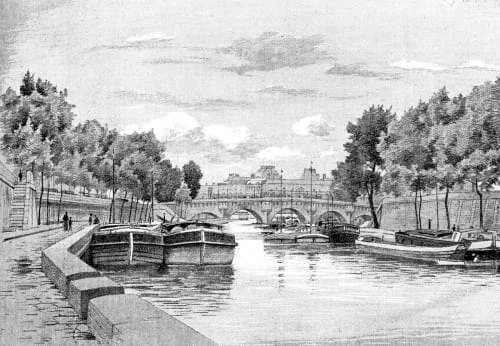 Ciment Factory Papiers Peints Papier Peint Panoramique Gravure La Seine 270x390cm 4 Ciment Factory Papiers Peints Papier Peint Panoramique Gravure La Seine 270x390cm – Image 2