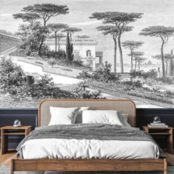 Ciment Factory Papiers Peints Papier Peint Panoramique Gravure Rome 390x270cm -Papiers peints Soldes papier peint panoramique gravure rome 390x270cm 2