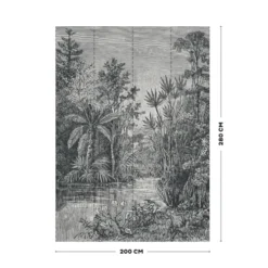 Art For The Home Papiers Peints Papier Peint Panoramique Intissé Jungle Gris 200x280cm 11 Art For The Home Papiers Peints Papier Peint Panoramique Intissé Jungle Gris 200x280cm -Papiers peints Soldes papier peint panoramique intisse jungle gris 200x280cm 3
