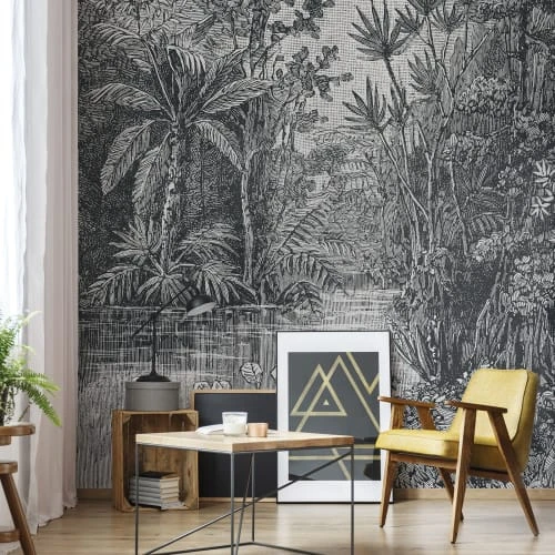 Art For The Home Papiers Peints Papier Peint Panoramique Intissé Jungle Gris 200x280cm 3 Art For The Home Papiers Peints Papier Peint Panoramique Intissé Jungle Gris 200x280cm