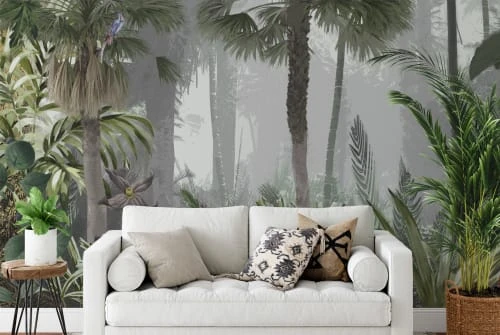 Yeda Design Papiers Peints Papier Peint Panoramique Jungle Noyée Dans La Brume 425x260cm 4 Yeda Design Papiers Peints Papier Peint Panoramique Jungle Noyée Dans La Brume 425x260cm – Image 2