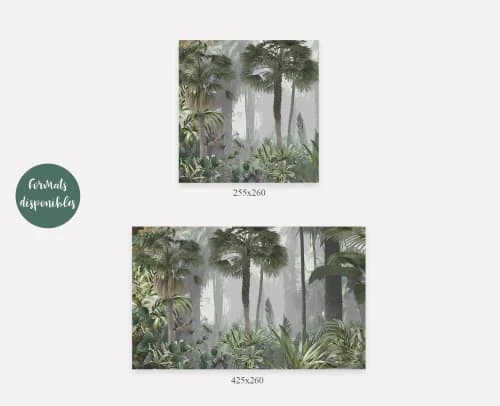 Yeda Design Papiers Peints Papier Peint Panoramique Jungle Noyée Dans La Brume 425x260cm 5 Yeda Design Papiers Peints Papier Peint Panoramique Jungle Noyée Dans La Brume 425x260cm – Image 3