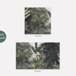 Yeda Design Papiers Peints Papier Peint Panoramique Jungle Paysage Misty Forest 255x260cm -Papiers peints Soldes papier peint panoramique jungle paysage misty forest 255x260cm 2