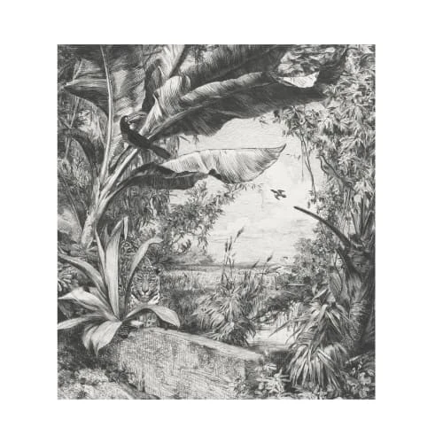 Art For The Home Papiers Peints Papier Peint Panoramique Jungle Sauvage Noir Blanc 280x250cm 5 Art For The Home Papiers Peints Papier Peint Panoramique Jungle Sauvage Noir Blanc 280x250cm – Image 3
