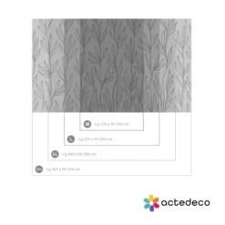 Acte Deco Papiers Peints Papier Peint Panoramique Leaves - 250x255 -Papiers peints Soldes papier peint panoramique leaves 250x255 5