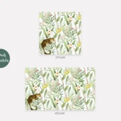 Yeda Design Papiers Peints Papier Peint Panoramique Motifs Fleurs Jardin Tropical Blanc 255x260cm -Papiers peints Soldes papier peint panoramique motifs fleurs jardin tropical blanc 255x260cm 2