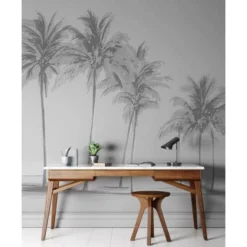 Acte Deco Papiers Peints Papier Peint Panoramique Palmiers - 250x170 -Papiers peints Soldes papier peint panoramique palmiers 250x170 22