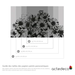 Acte Deco Papiers Peints Papier Peint Panoramique Tournesol - 250x170 -Papiers peints Soldes papier peint panoramique tournesol 250x170 4