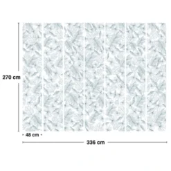 99Déco Papiers Peints Papier Peint Panoramique Végétal Bleu 336x270cm 9 99Déco Papiers Peints Papier Peint Panoramique Végétal Bleu 336x270cm -Papiers peints Soldes papier peint panoramique vegetal bleu 336x270cm 2