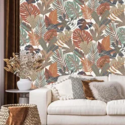 Hexoa Papiers Peints Papier Peint Plante Monstera Cuivrée 53x1000cm