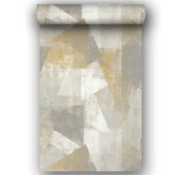 Hexoa Papiers Peints Papier Peint Rouleau Perspective Géométrique Jaune 53x1000cm 7 Hexoa Papiers Peints Papier Peint Rouleau Perspective Géométrique Jaune 53x1000cm -Papiers peints Soldes papier peint rouleau perspective geometrique jaune 53x1000cm 2