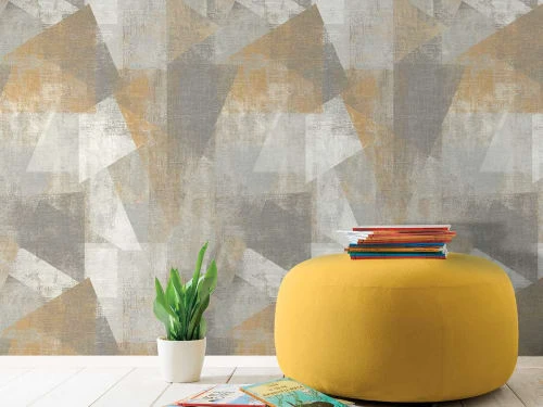 Hexoa Papiers Peints Papier Peint Rouleau Perspective Géométrique Jaune 53x1000cm 3 Hexoa Papiers Peints Papier Peint Rouleau Perspective Géométrique Jaune 53x1000cm