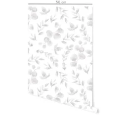 Decochic Papiers Peints Papier Peint Vinyle Adhésif Aquarelle Gris Cendre 50x300 Cm -Papiers peints Soldes papier peint vinyle adhesif aquarelle gris cendre 50x300 cm 1
