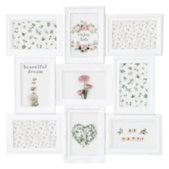 Decoratie Pêle-mêle Photos Pêle Mêle 9 Photos Blanc -Papiers peints Soldes pele mele 9 photos blanc 2