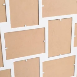 Mobili Rebecca Pêle-mêle Photos Pêle-mêle Pour 12 Photos De Taille 10x15 En Mdf Blanc -Papiers peints Soldes pele mele pour 12 photos de taille 10x15 en mdf blanc 3