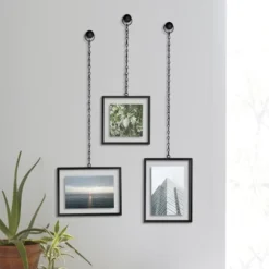 Umbra Cadres Et Albums Photos Set De 3 Cadres Photos Fotochain Métal Noir -Papiers peints Soldes set de 3 cadres photos fotochain metal noir 4