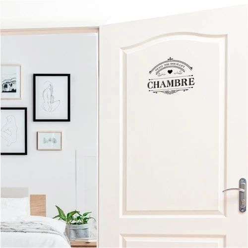 STC Stickers Muraux Sticker Décoratif De Porte Chambre 18x16cm 4 STC Stickers Muraux Sticker Décoratif De Porte Chambre 18x16cm – Image 2