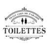 STC Stickers Muraux Sticker Décoratif De Porte Toilettes 18x15cm -Papiers peints Soldes sticker decoratif de porte toilettes 18x15cm