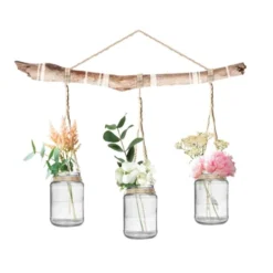 STC Stickers Muraux Bocaux Et Fleurs 62x65cm