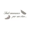 STC Stickers Muraux Tout Commence Par Un Rêve 46,5x107cm 1 STC Stickers Muraux Tout Commence Par Un Rêve 46,5x107cm -Papiers peints Soldes stickers muraux tout commence par un reve 46 5x107cm