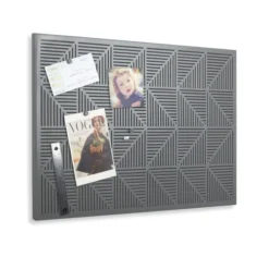 Umbra Pêle-mêle Photos Tableau D'affichage Magnétique Et à Punaises, En Métal Gris.